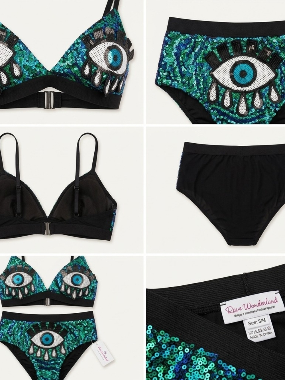 Sequin Eye High-Waist Set - Picture 5 of 7